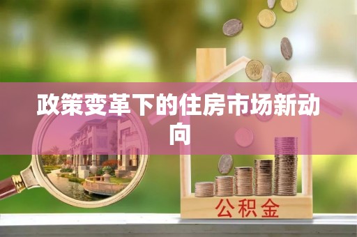 右玉政策变革下的住房市场新动向